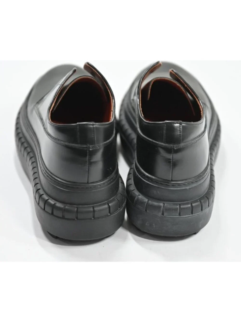 Acne Studios Hover Derby Leather Boots in Black